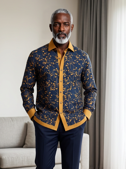 LINEN SHIRT (PRINTED)